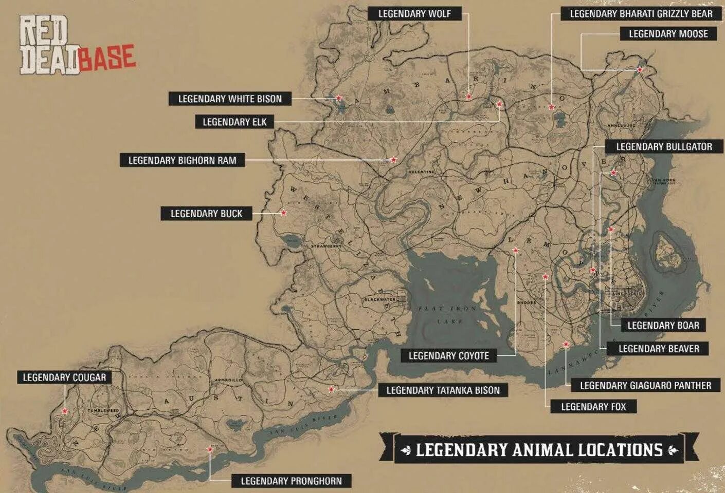 Где найти легендарных животных. Red dead redemption 2 карта легендарные животные. rdr 2 карта легендарных зверей.