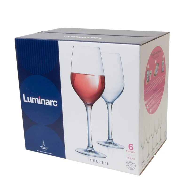 Набор бокалов для вина 6 шт. Luminarc набор бокалов для вина Celeste 350 мл 6 шт l5831. Набор бокалов 6шт l5831 Luminarc Селест 350мл. Люминарк бокалы Селест 350мл. Luminarc Celeste 350.