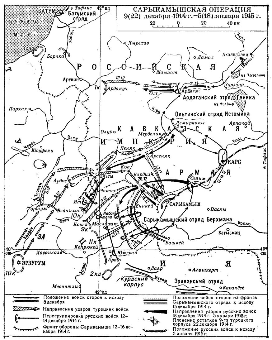 Сарыкамышская операция 1914 карта. Карта сражений 1 мировой войны. Сарыкамышская операция русской армии 1914-1915. Кавказский фронт первой мировой войны карта.