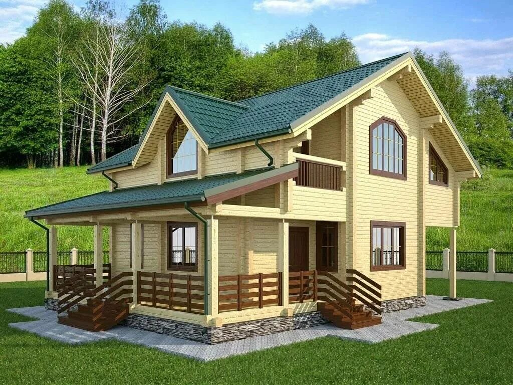 Построить дом 7 9. Проекты брусовых домов. Двухэтажные деревянные дома. Проекты деревянных домов. Деревянные дома с мансардой.