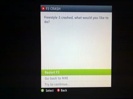 Crash xbox freeboot