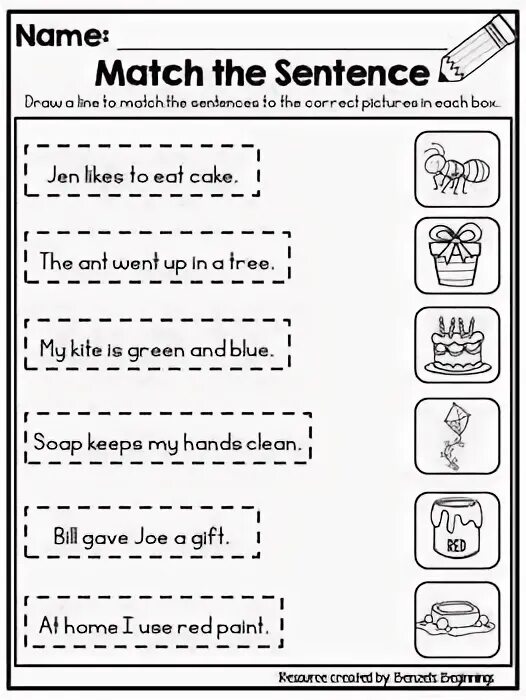 Practice reading sentences. Reading practice.
