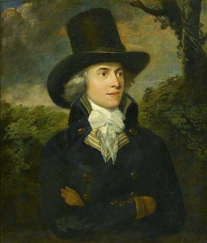 Министр 18 века. Henry Robert Morland (1716-19-1797). Мужской портрет живопись.