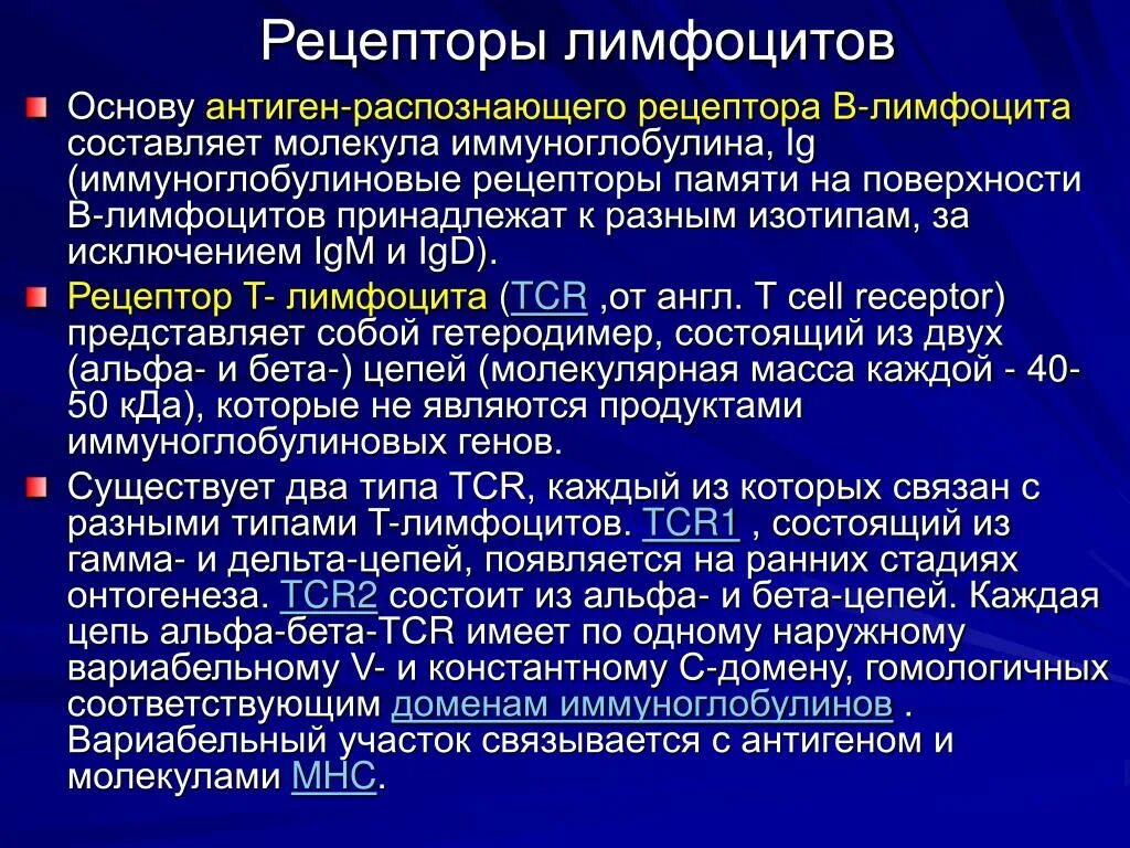 Иммуноглобулин в лимфоциты. Строение антиген распознающие рецепторы лимфоцитов. Рецепторы в-лимфоцитов. Структура антигенраспознающего рецептора т-лимфоцита. Рецепторный аппарат т лимфоцитов.