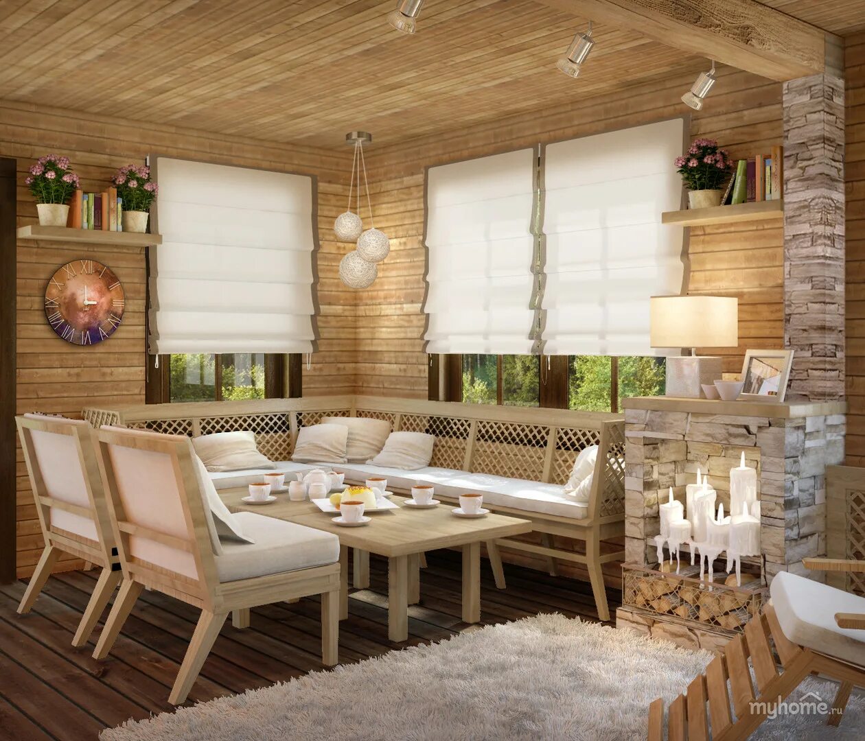 Русский стиль в интерьере. Отделка комнаты отдыха в бане. Интерьер предбанника. Интерьер предбанника в бане. Маленькая баня интерьер.