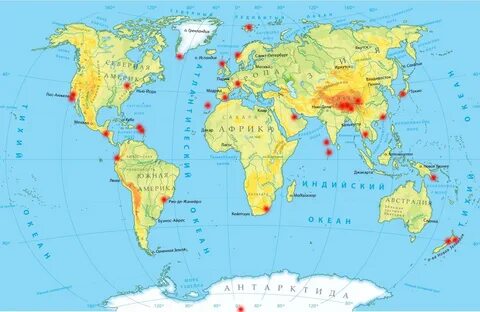 Географическое положение желтого моря на карте мира и полушарий