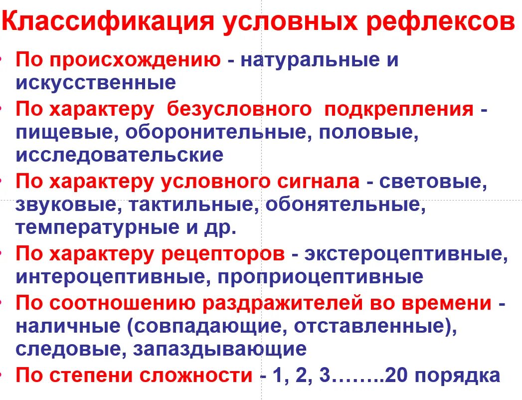 Условный тип рефлекса. Классификация условных рефлексов физиология. Классификация и значение условных рефлексов. Классификация условных и безусловных рефлексов. Классификация условных рефлексов таблица.