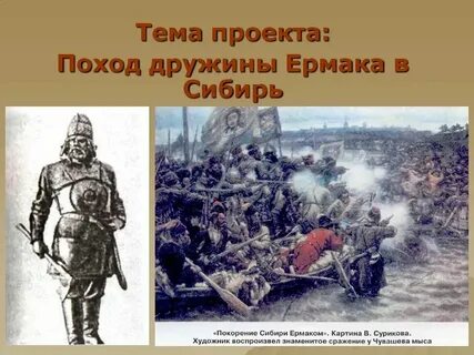 Поход тимофеевича в сибирь год