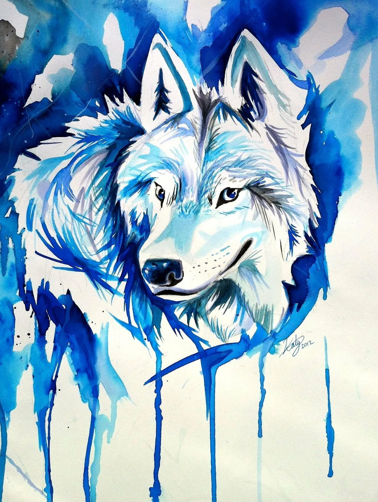 Картинки волка рисунки. Волк арт. Синий волк. Рисунки Волков.
