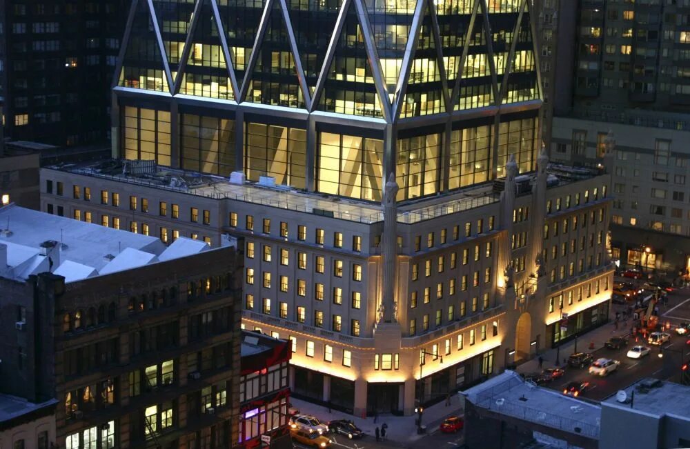 The hearts tower. Hearst tower в нью-йорке.