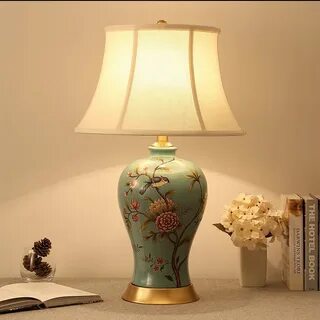 Керамические лампы с абажуром