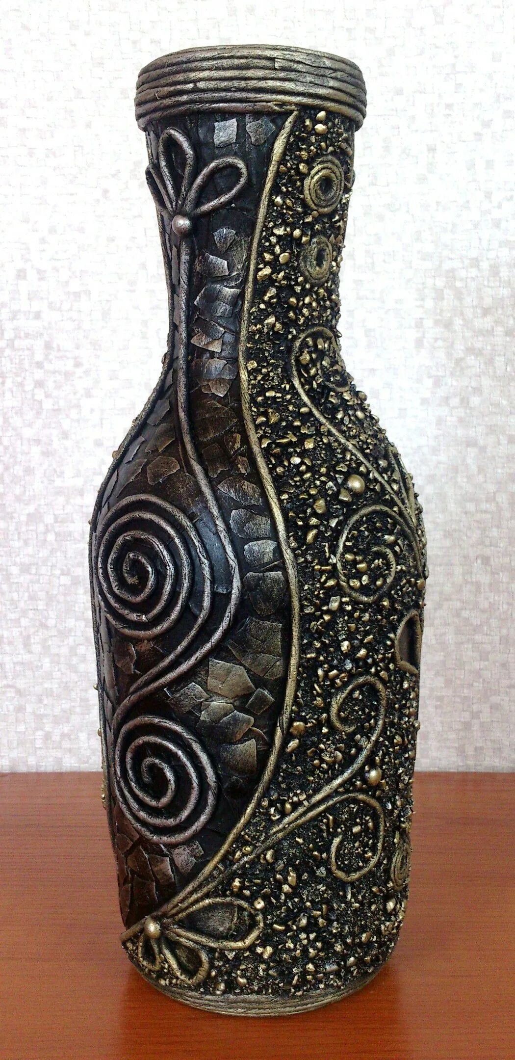 пейп-арт техника мастер класс. пейп арт мастер класс татьяны сорокиной. пейп арт мастер класс. декор бутылок техника пейп арт. ваза в стиле пейп арт.