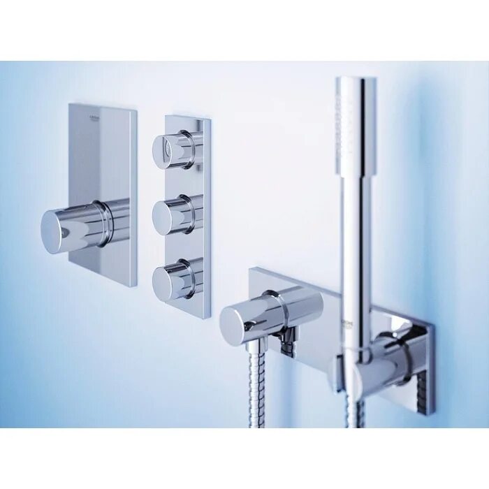 Душа grohe grohtherm. Grohe Grohtherm. Держатель Grohe для душа Грое. Смеситель Grohe Grohtherm. Держатель для душа Гроэ.