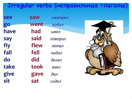 Вторая форма глагола sit