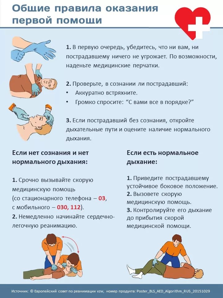 Окончание первой помощи