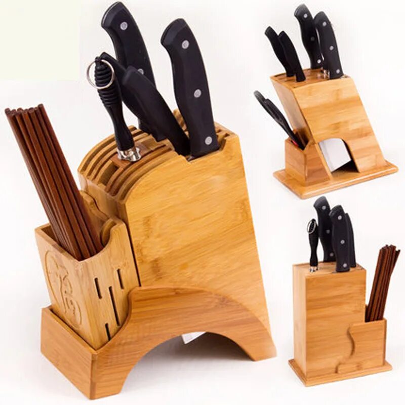 Деревянные кухонные ножи. Подставка для ножей Knife Holder. Подставка для ножей из дерева. Дизайнерская подставка для ножей. Держатель для ножей деревянный.