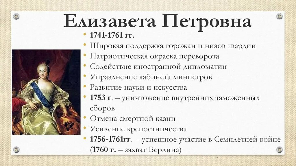 Правление екатерины 1 история 8 класс. Реформы Елизаветы Петровны. Правление Елизаветы Петровны. Правление Елизаветы Петровны кратко.