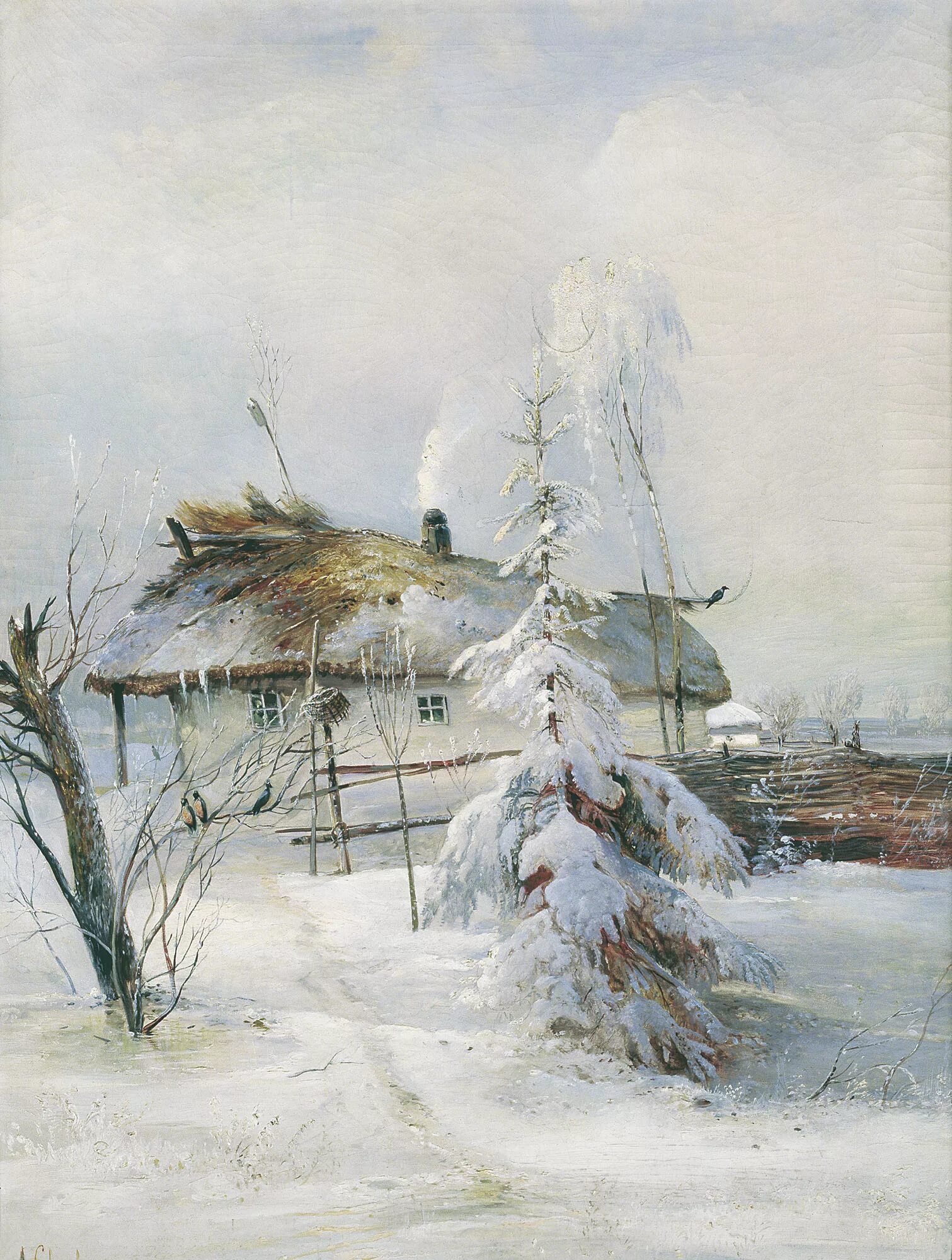 Произведения алексея саврасова. Саврасов зима 1873.