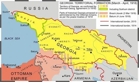 Карта грузии 2024