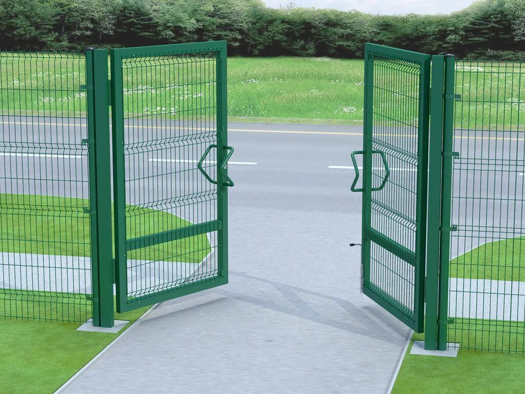 ворота 3д гиттер распашные. ворота распашные вр. ворота medium new lock 1. калитка со сварной сеткой 0,8*1,5 м ral6005. Betafence бельгия.
