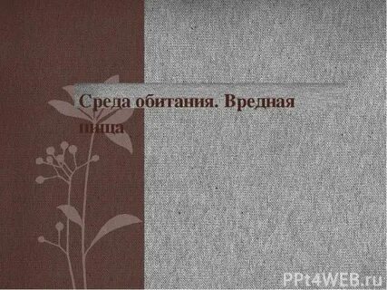 Вредная среда обитания