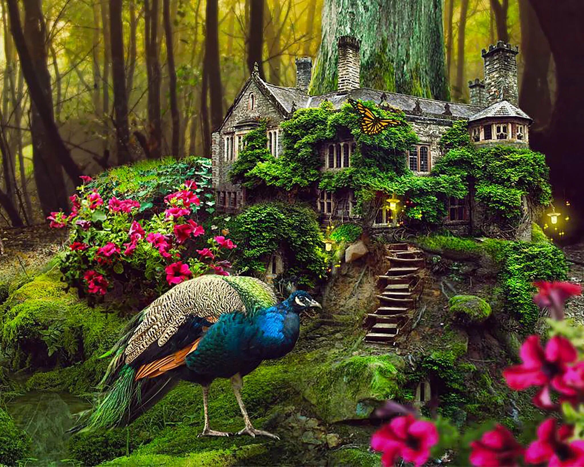 Соловей в саду. Зеленая птица в лесу. Птицы в лесу. Большой пестрый дятел ареал. Сказочный лес.