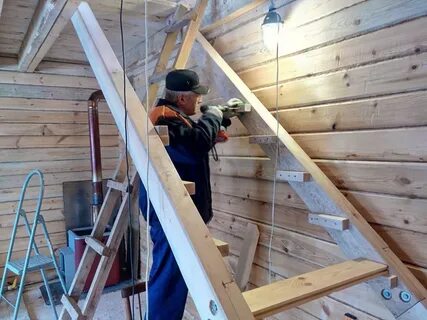 Лестница на дачу своими руками из дерева