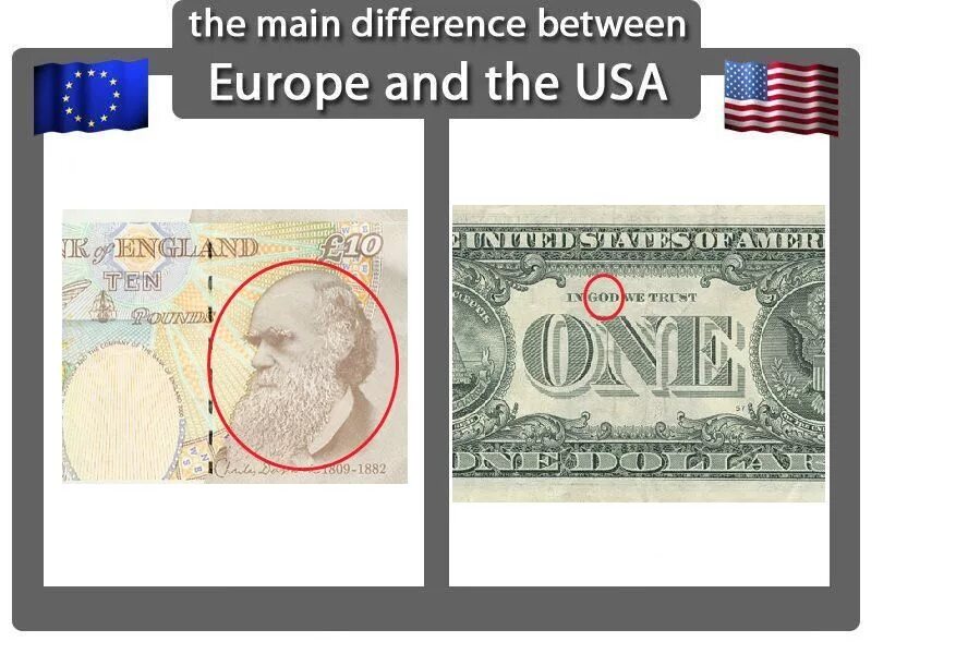 Difference between Europe and USA. The main difference between Europe and USA. Price difference between Japan and USA. Pensioneer in Europe and USA.