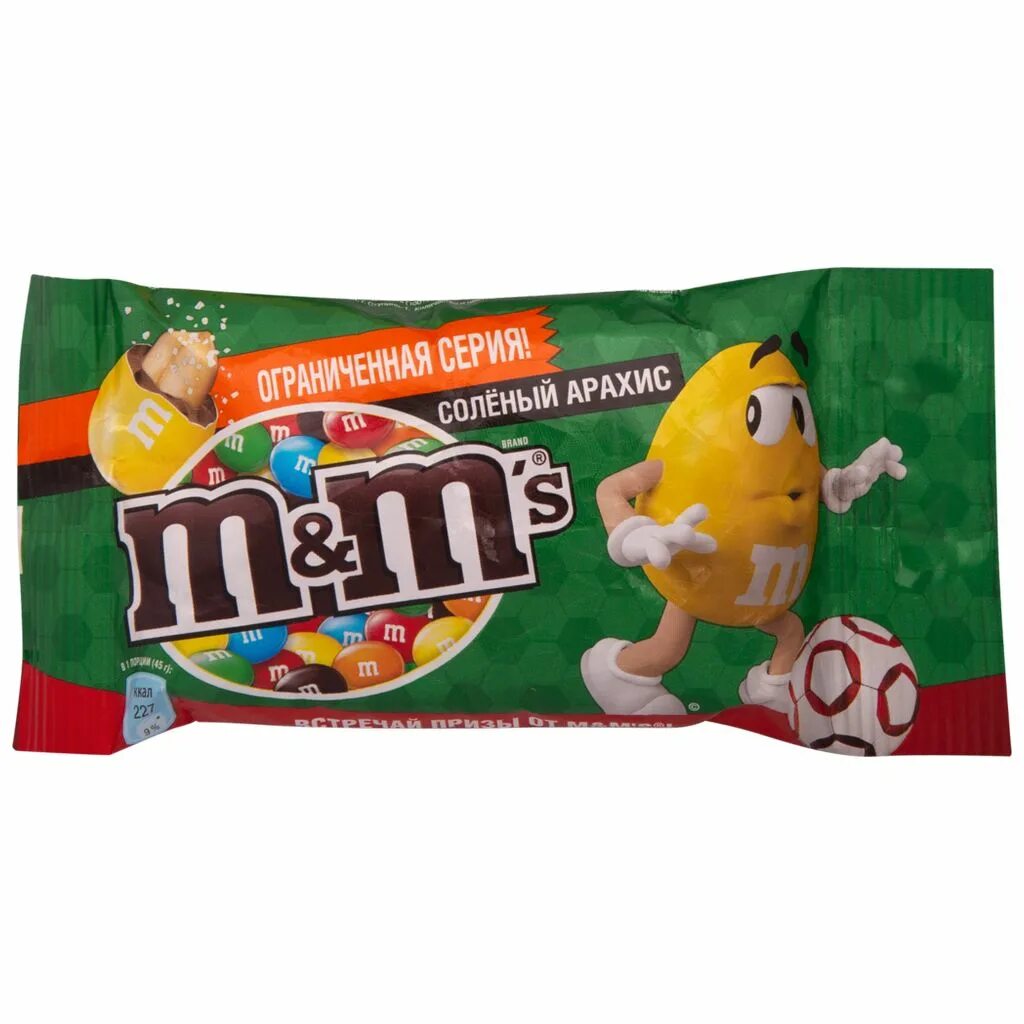 Драже m&m's с соленым арахисом 45г. Драже m&MS С соленым арахисом 45г. M&MS соленый арахис 45г. M M S С арахисом 45г.