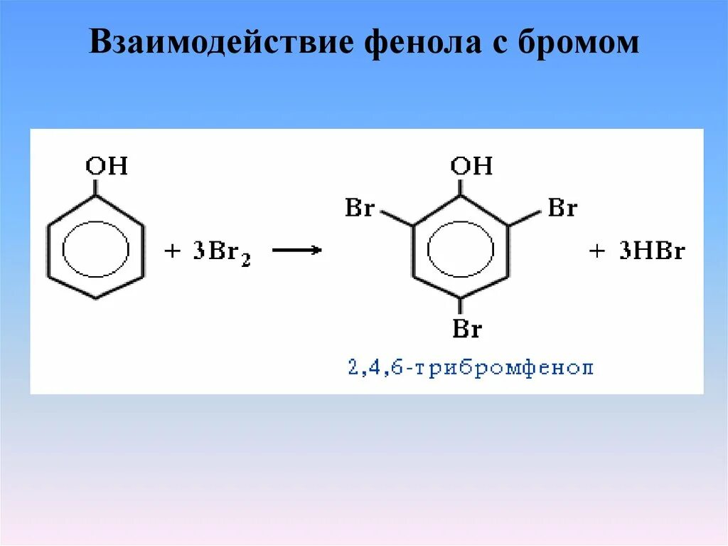 Фенол бром вода