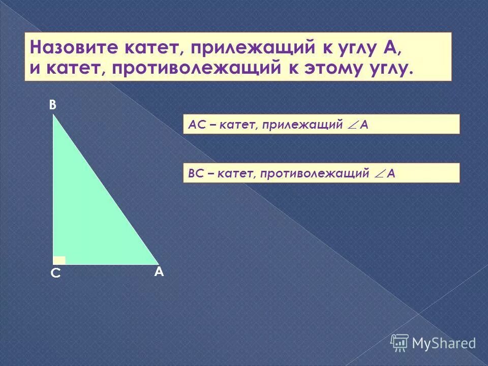 Даны катет. Даны катет