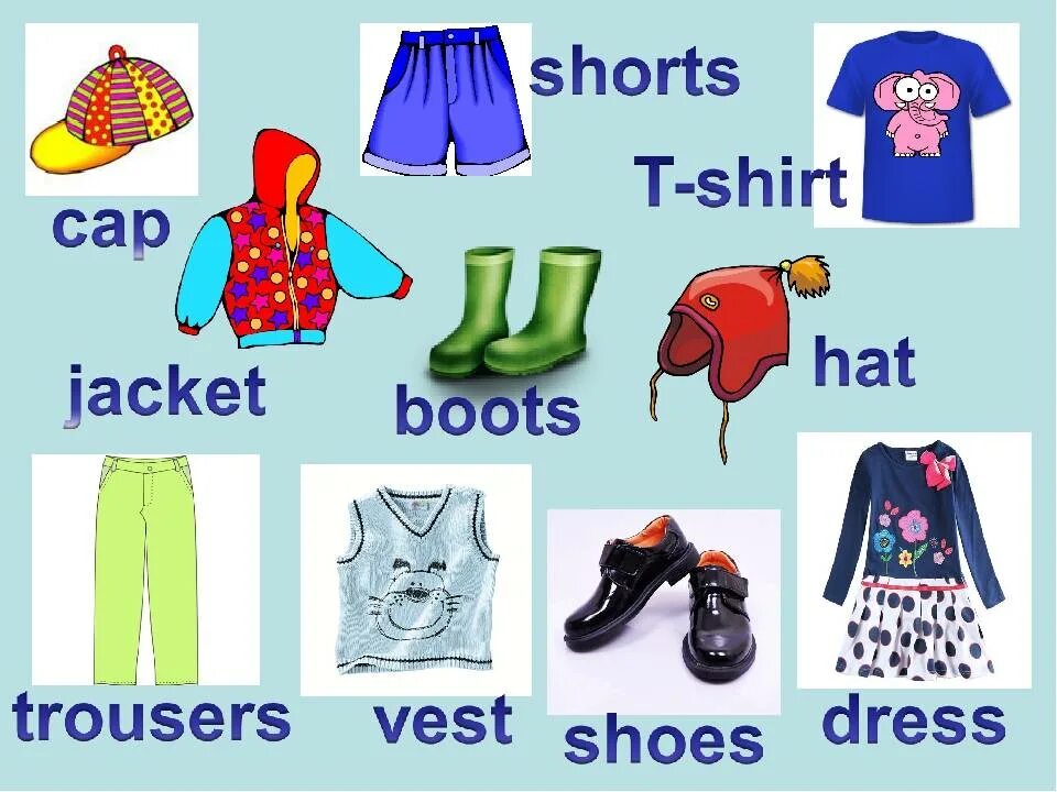 14 слов одежды. Одежда на английском. ОДЕЖДАОНА английском языке. Одежда на английском для детей. Одежда английский язык для детей.