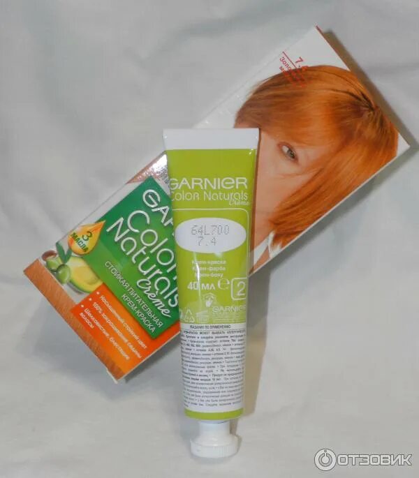 Краска для волос Garnier Color naturals creme - "Оттенок 7.4, золотистый медный,