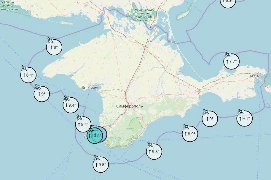 Море температура черное сегодня сейчас. Температурная карта Крыма. Карта вод Крыма. Карта температуры моря в Крыму. Водоснабжение Крыма карта.