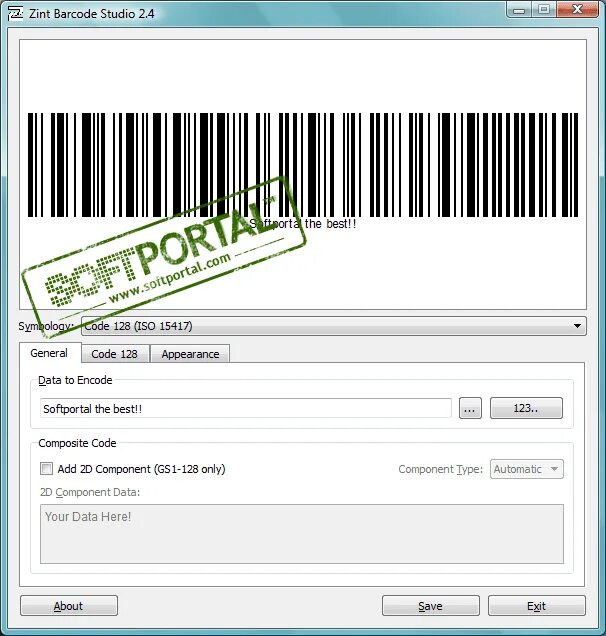 Программу через штрих код. Zint barcode studio 2.5. бесплатный генератор штрих кодов. баркод генератор штрих кодов. штрих код 128 генератор.