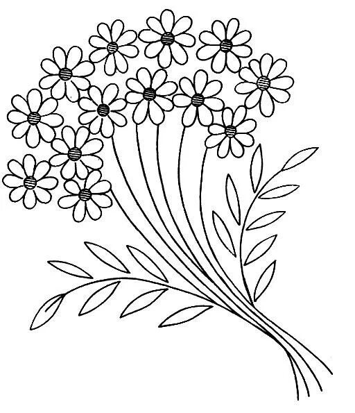 Рисунки для вышивки гладью цветы распечатать шаблоны � � � � #63 PATTERNS bird-of-heart Flower drawing, Flower coloring pages, Em