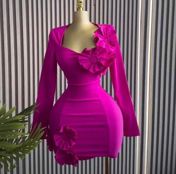 Mini pink dress