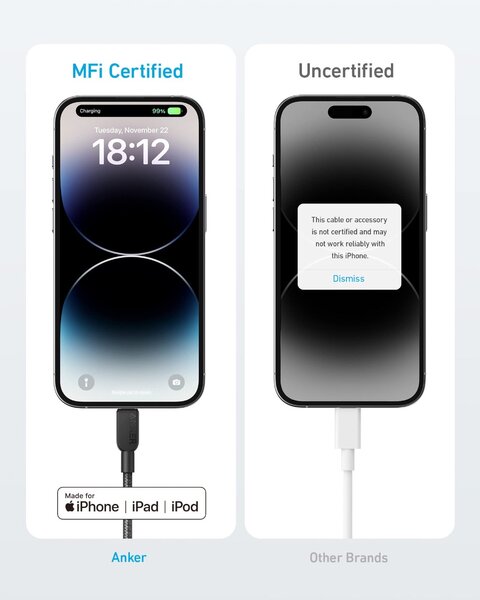 Anker USB C to Lightning Braided Cable