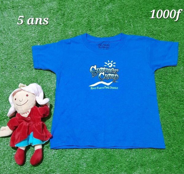 T-shirt pour enfants, bleu, 5 ans.