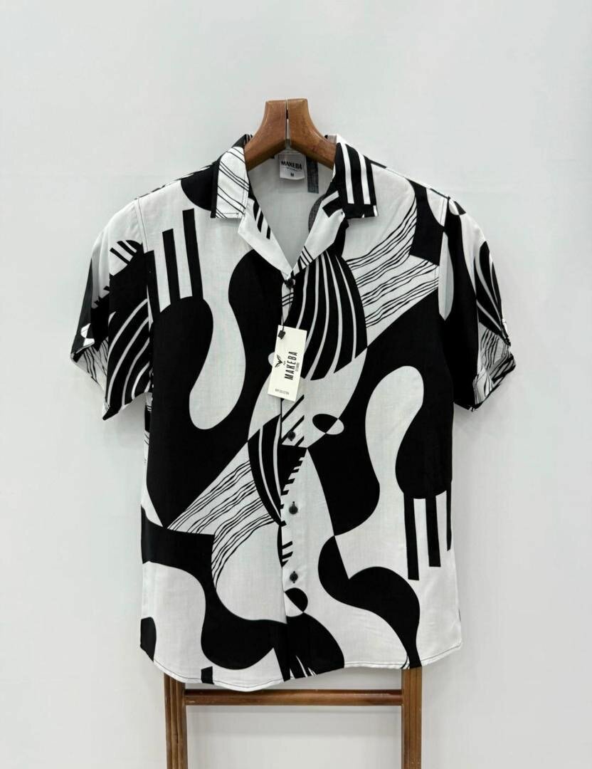 Chemise imprimée graphique homme