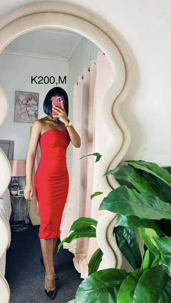 red dress