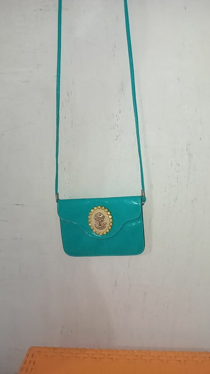 Sac bandoulière turquoise chic