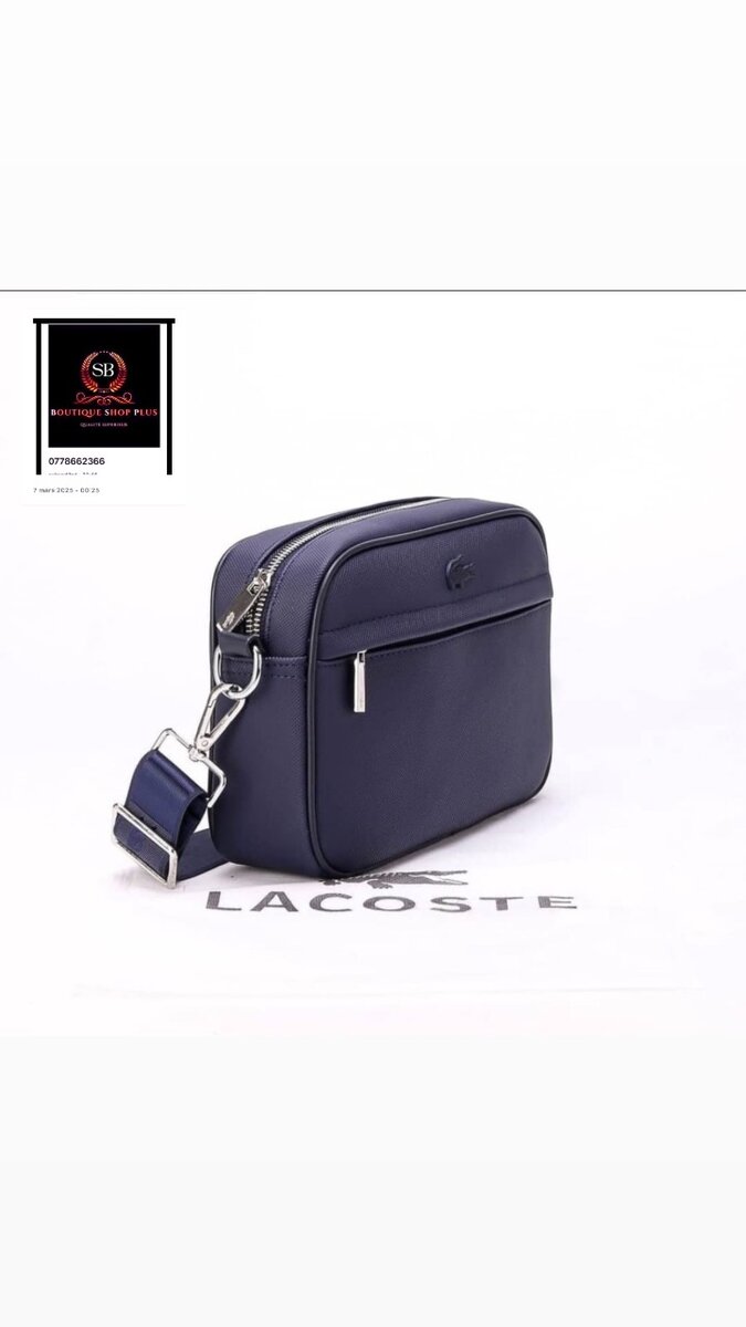 Sacoche Lacoste  Authentique avec sa boîte