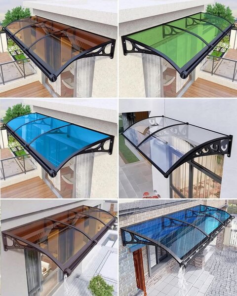 Auvent polycarbonate extérieur