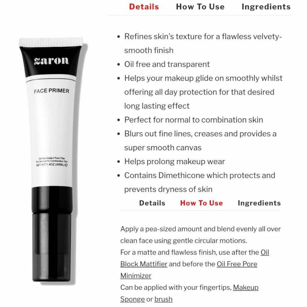 Face primer