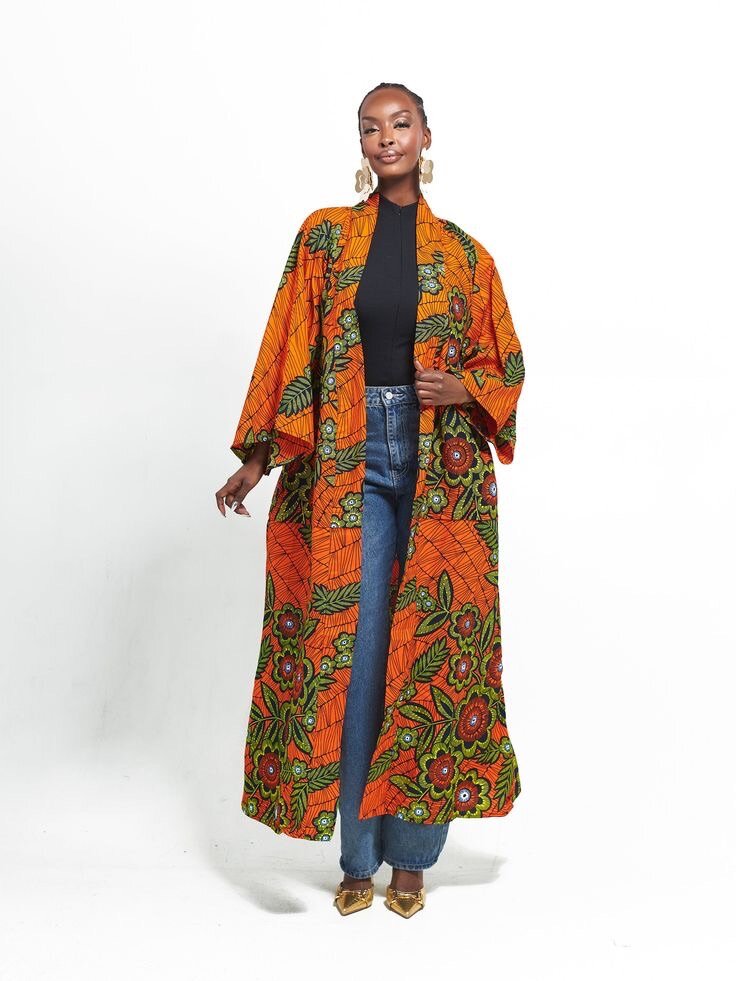 African designed kimono