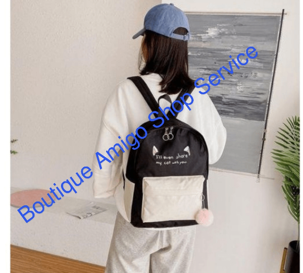 Ensemble sac à dos chat 4 en 1
