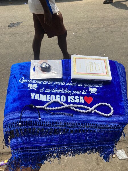 Tapis de priere personnalisée