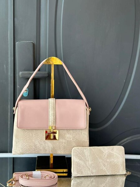 Solid ladies hand bag