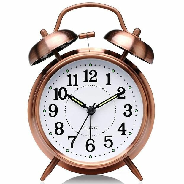 Horloge réveil en acier